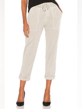 NWOT James Perse Pull On Clean Cargo Pant Salt Casual Women’s Size XL
